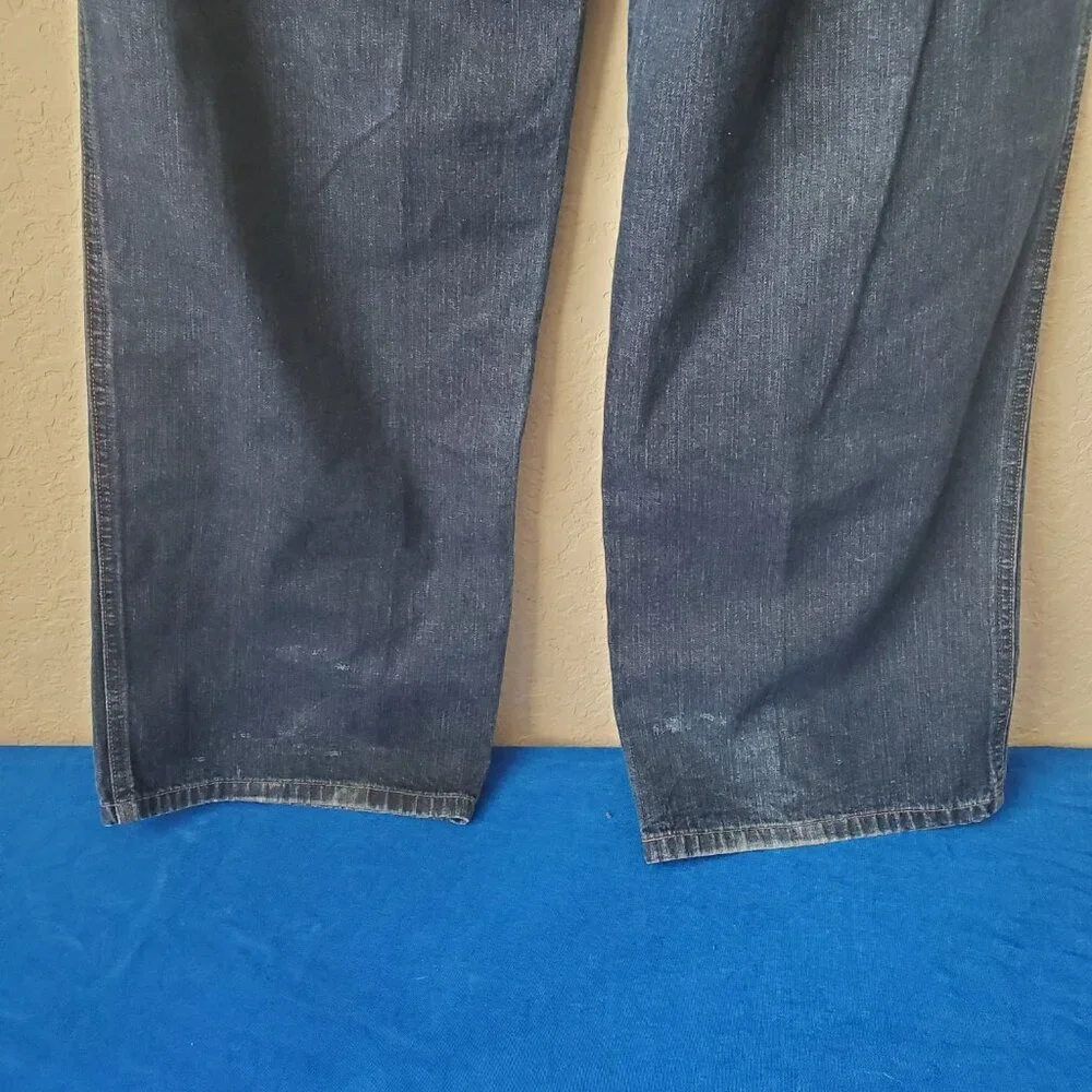 Guess Men’s Workwear D67-62W Loose Fit Carpenter Blue Jeans 36x34